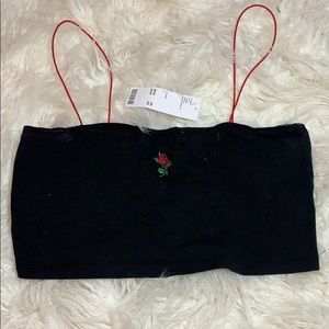 Cute rose crop top from Urban Outfitters